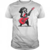 Vintage Dachshund Weenie Playing Guitar Rocking Dog Lover shirt