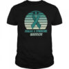 Vintage Fragile X Syndrome Warrior Teal Ribbon Fighter Pullover Shirt
