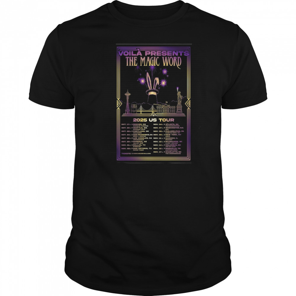 VOILA Band Poster US Tour 2025 T-Shirt