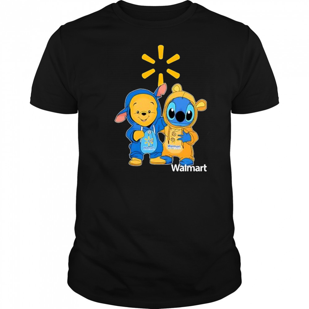 Walmart pooh and stitch friends shirt
