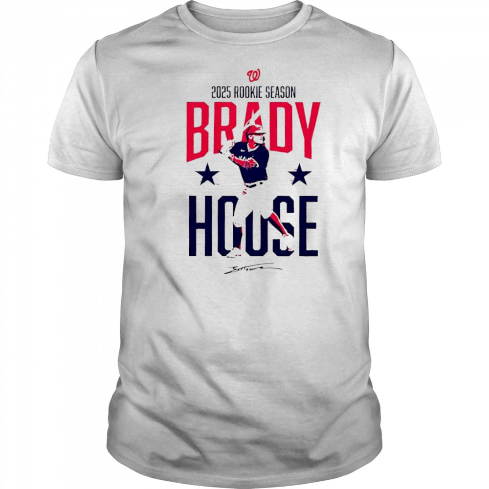 Washington Nationals Brady House Rookie signature shirt