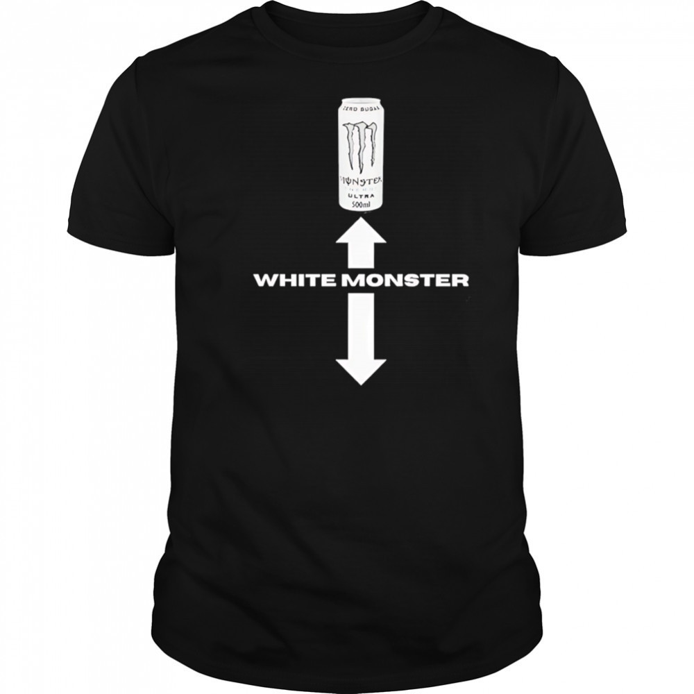 White Monster Energy shirt