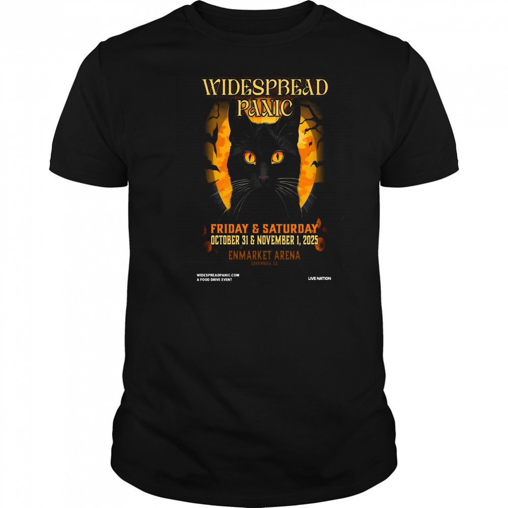 Widespread Panic Tour Poster Savannah Georgia 2025 Concert Shirt