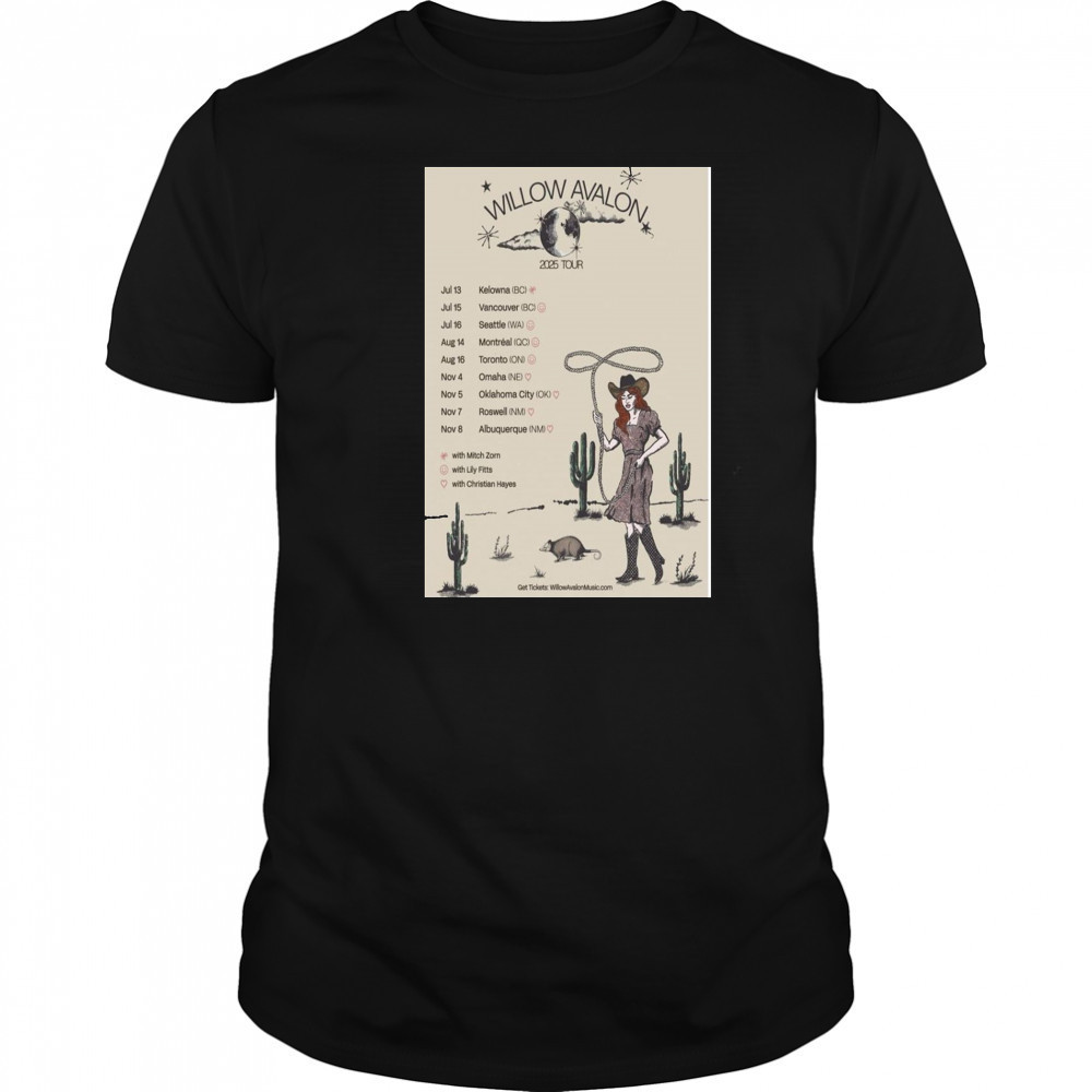 Willow Avalon Poster Tour 2025 T-Shirt