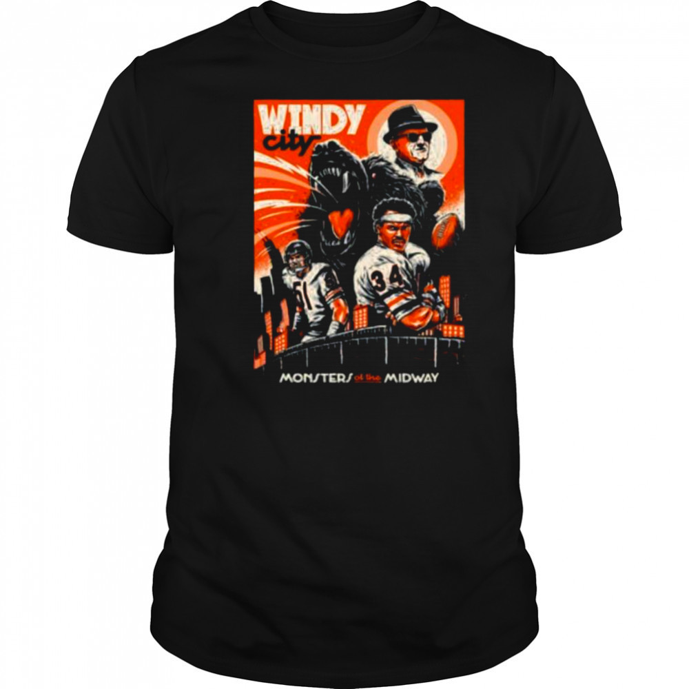 Windy City Monsters of The Miday Chicago Bears shirt