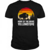Womens National Park HOME OF BRAVE America Funny Yellowstone Shirt