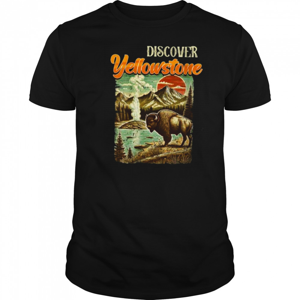Womens Yellowstone National Park ENTDECKE YELLOWSTONE America Shirt