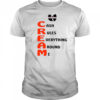 Wu-tang Cream cash rules everything around me shirt