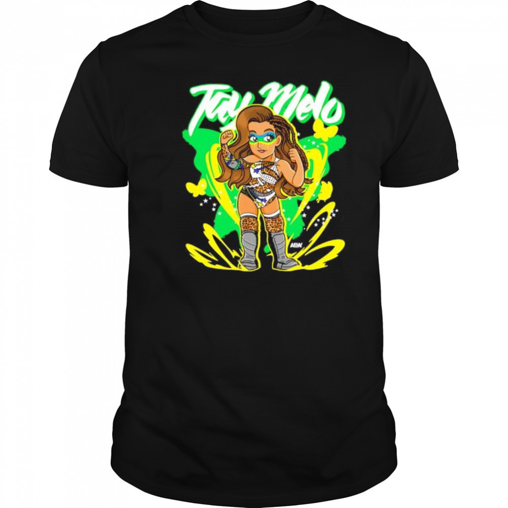 WWE Tay Melo fight cartoon shirt