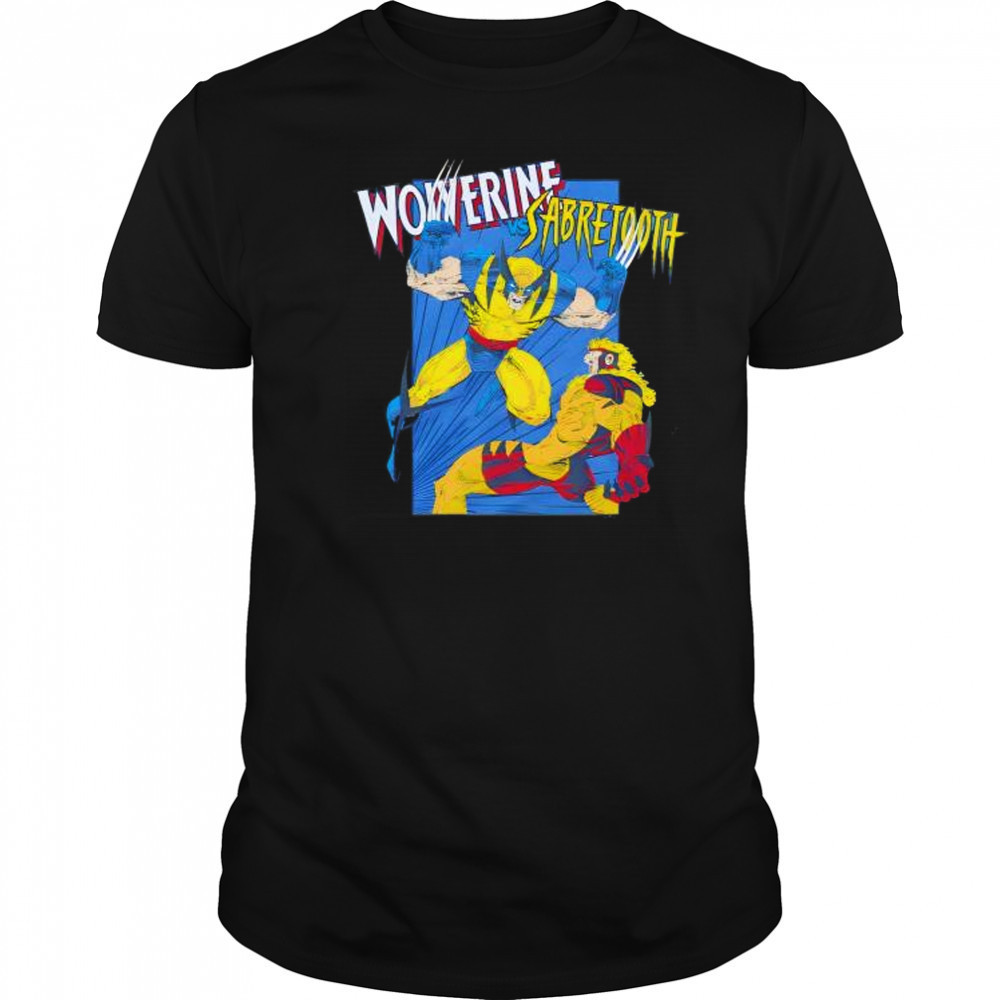 X Men Wolverine Vs Sabretooth shirt