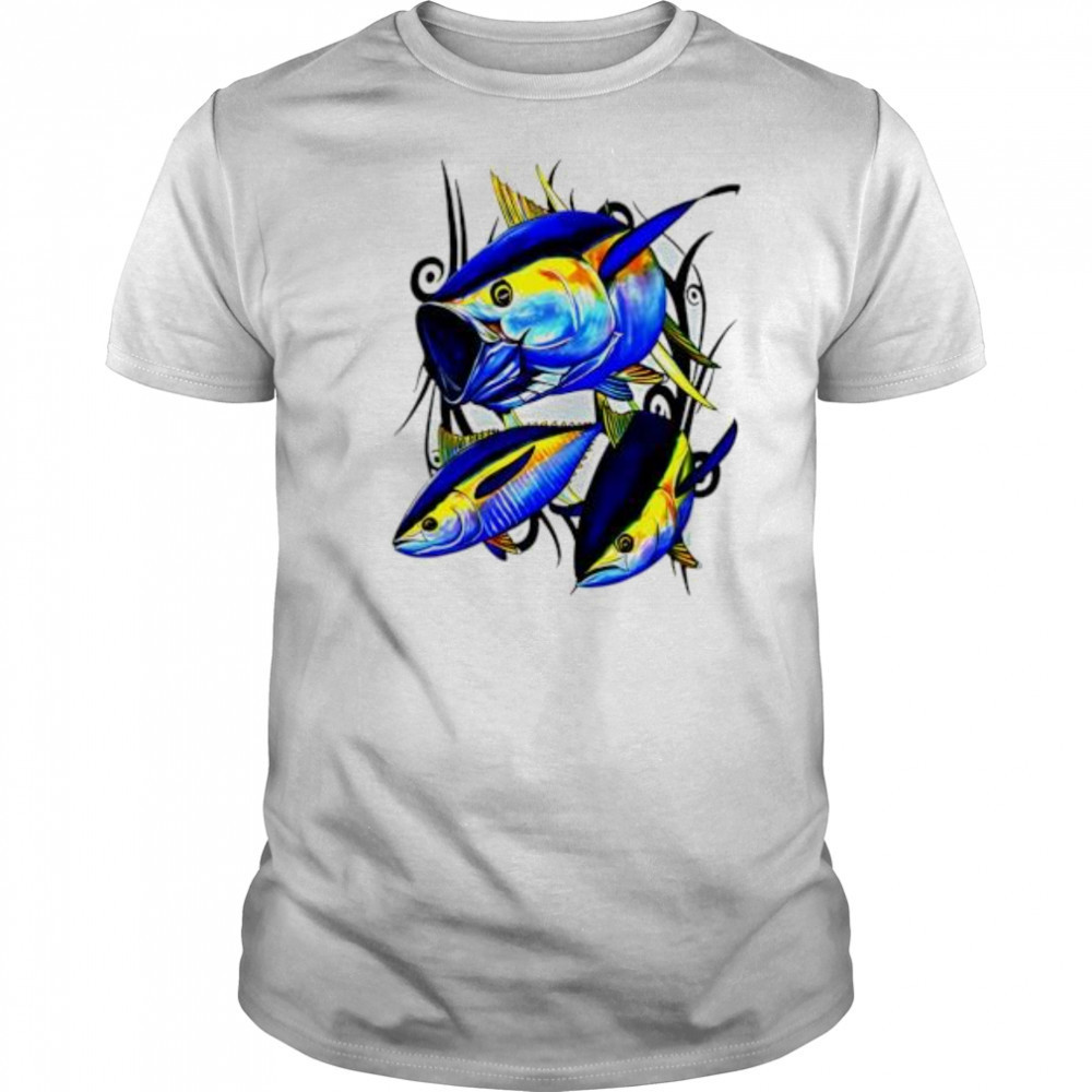Yellowfin Tuna Arctic Blue shirt