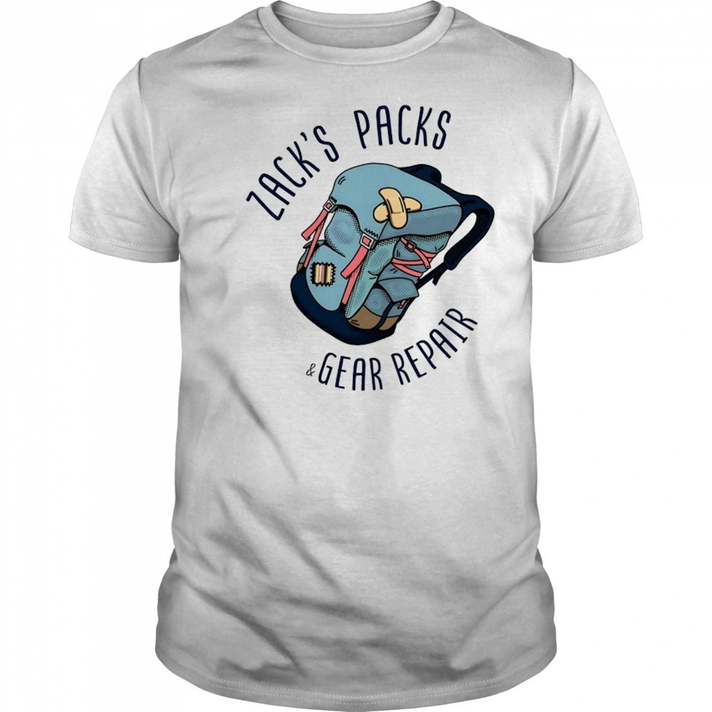 Zack’s Packs and gear repair shirt