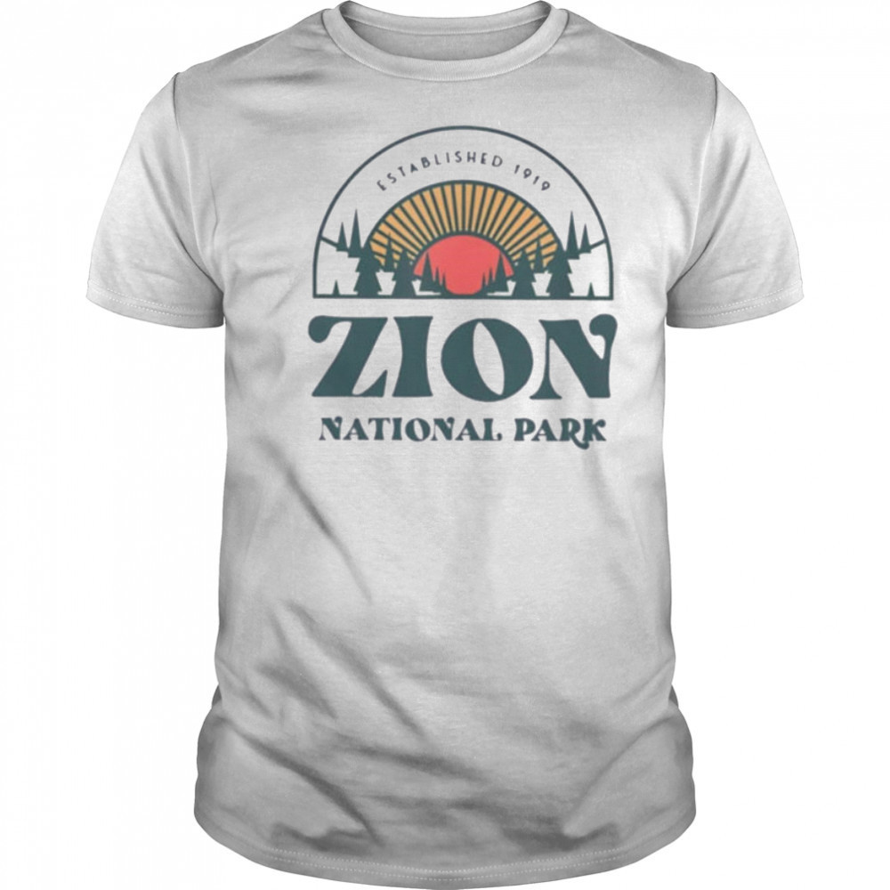 Zion National Park established 1919 shirt
