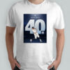 Aaron Judge New York Yankees Reach 40 HR MLB 2025 Unisex T Shirt