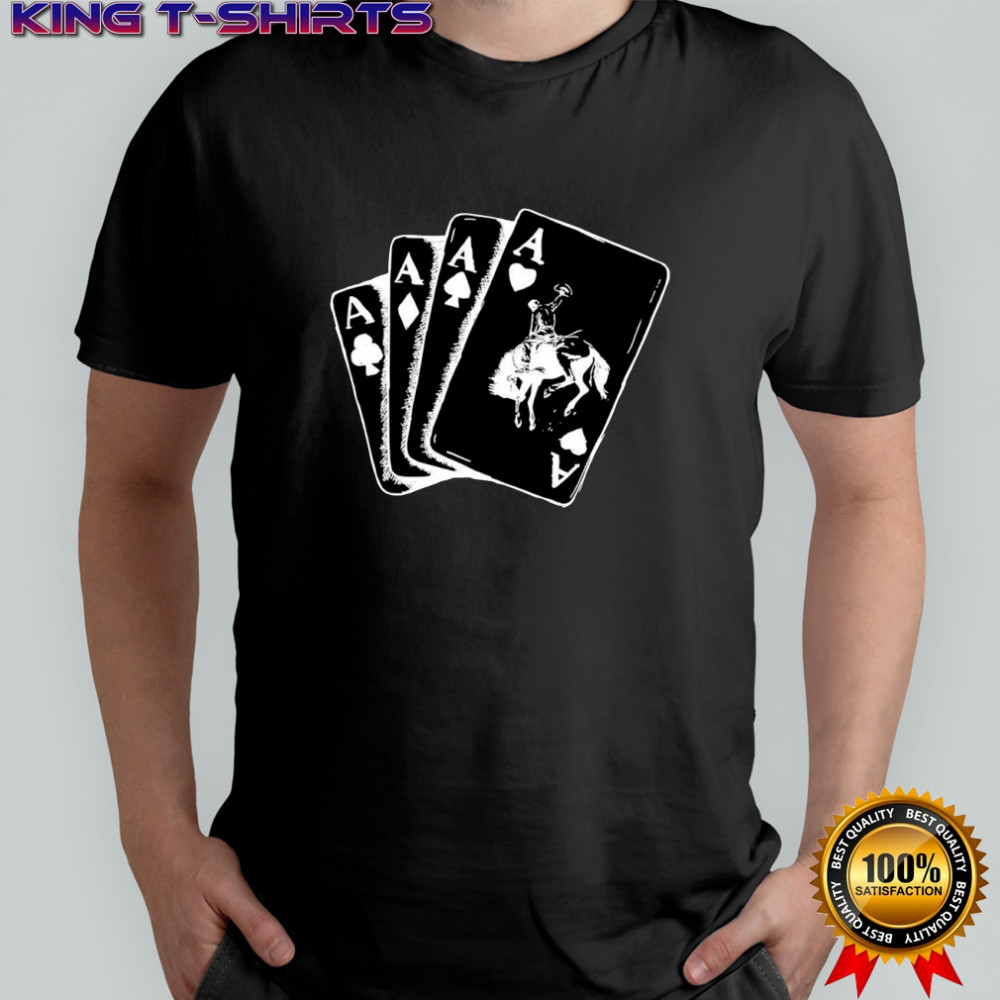 Ace card cowboy poker card games shirt