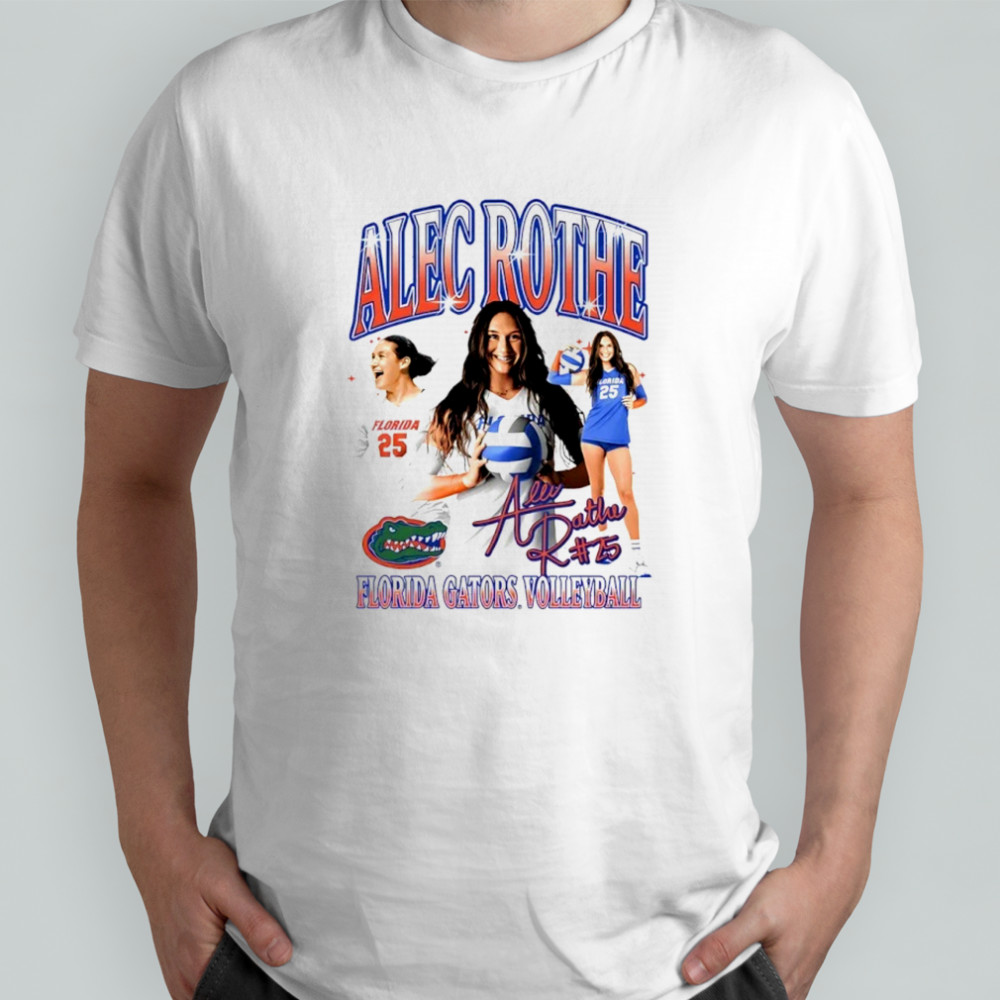 Alec Rothe 25 Florida Gators Volleyball player signature shirt