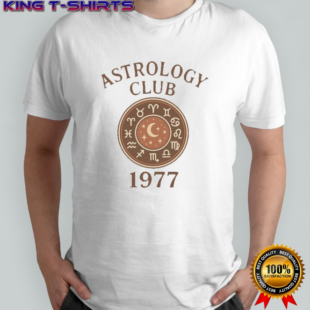 Astrology Club 1977 Retro Vintage Zodiac T-Shirt