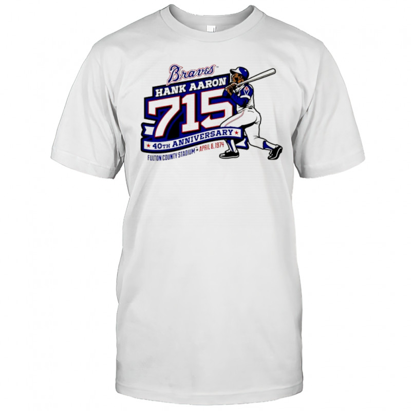 Atlanta Braves Hank Aaron 715 40th Anniversary shirt