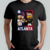 Atlanta Falcons and Atlanta Braves mascot play card shirt