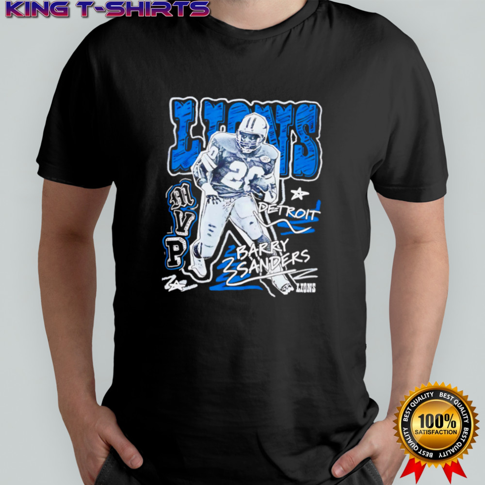 Barry Sanders Detroit Lions MVP vintage shirt