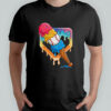 Baseball Drip For Boys Home Plate Ice Cream Drip Youth Sport shirt