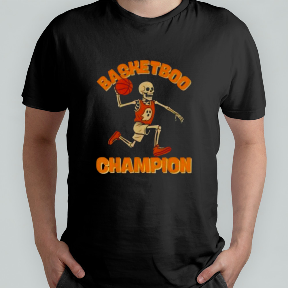 Basketball skeleton ghost sports basketboo Champion shirt