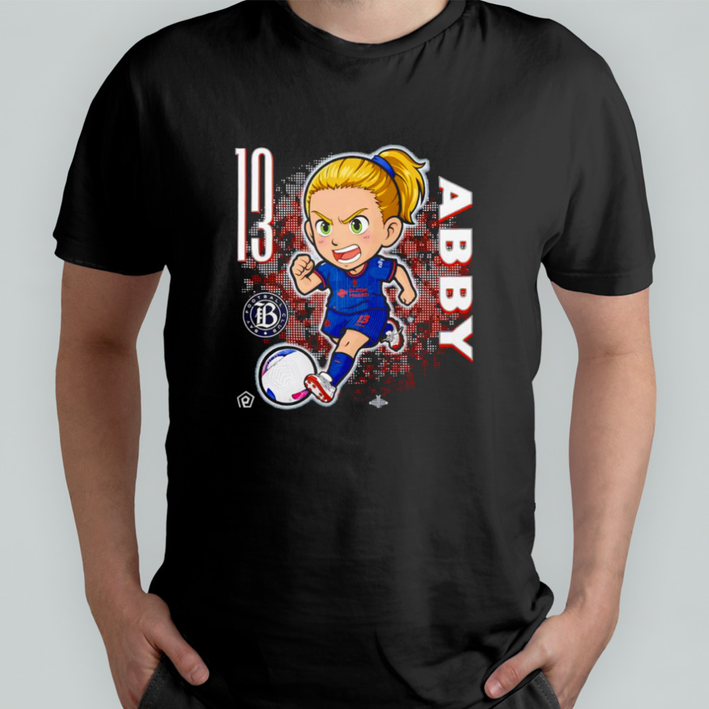 Bay FC Abby Dahlkemper chibi cartoon shirt