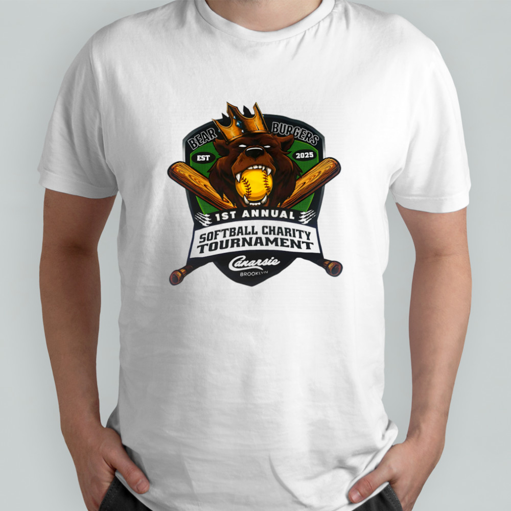 Bear Burgers 1st annual softball charity tournament shirt