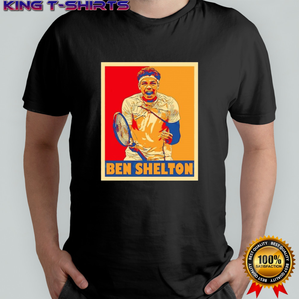 Ben Selton tennis player celebration graphic shirt