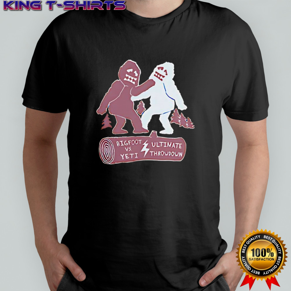 Bigfoot vs Yeti Ultimate Throwdown shirt