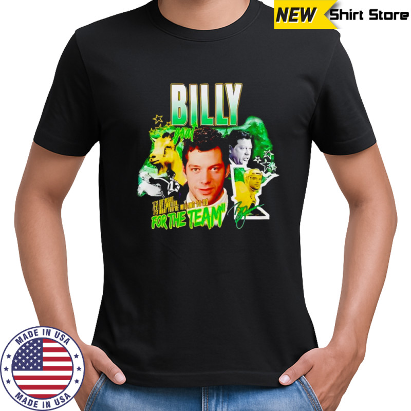 Billy Goat for the team graphic shirt