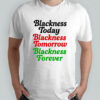 Blackness Today Blackness Tomorrow Blackness Forever T-Shirt