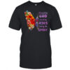 Blessed By God Loved By Jesus Butterfly Christian Women Girl shirt