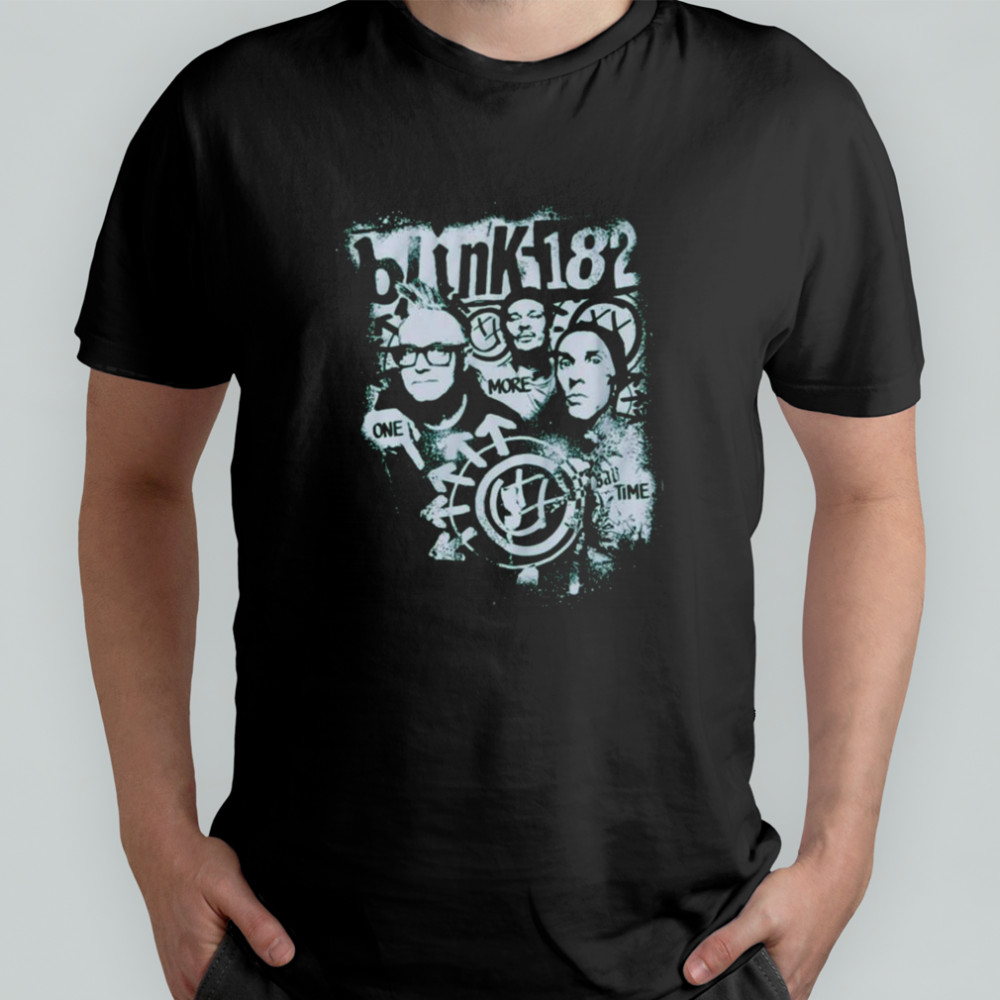 Blink 182 One More Time Green Portrait T Shirt