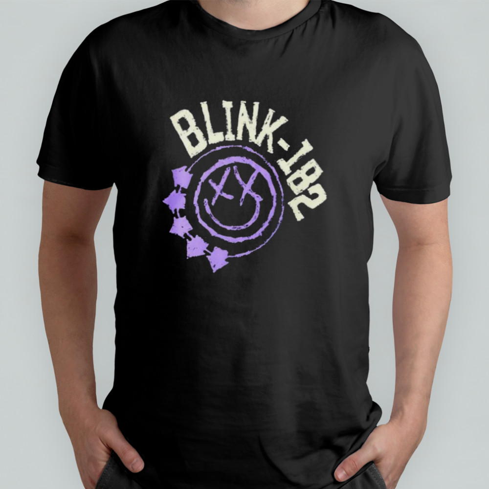 Blink 182 Purple Smile Logo T Shirt