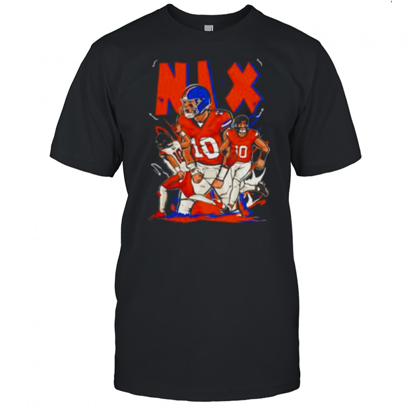 Bo Nix Cartoon Style Denver Football shirt