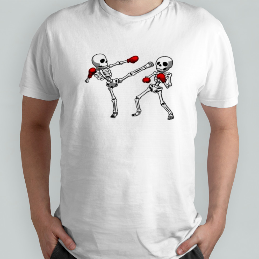 Boxing skeletons shirt