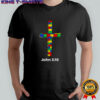 Brick Science John 3 16 Cross T-Shirt