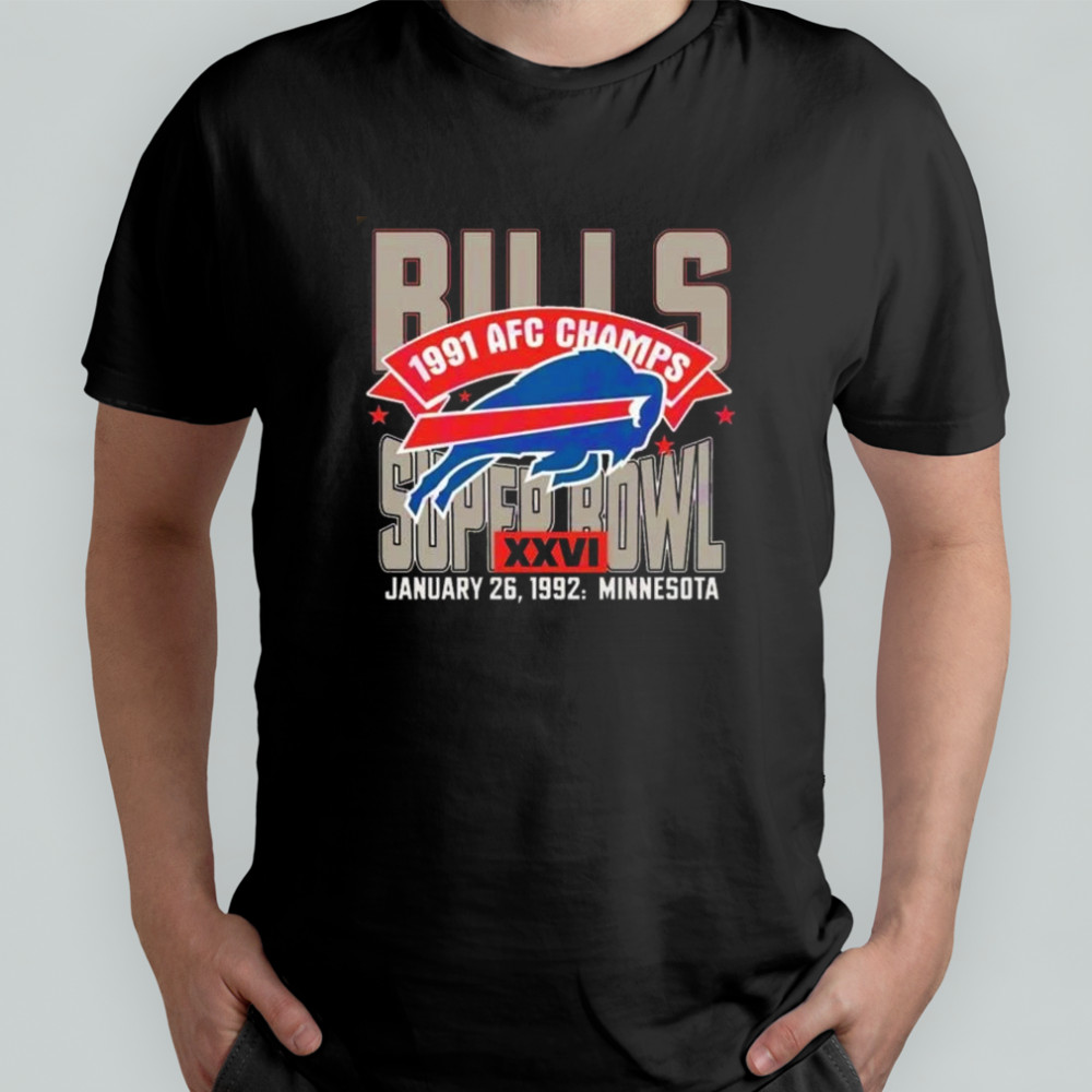 Buffalo Bills 1991 Afc Champs Super Bowl Xxvi Minnesota Shirt