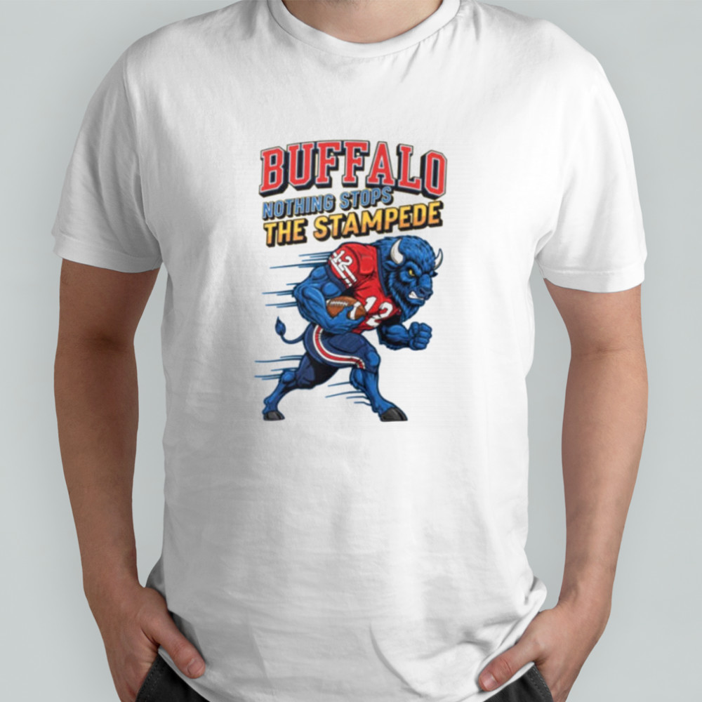 Buffalo Football Nothing Stops The Stampede Vintage Mascot Shirt