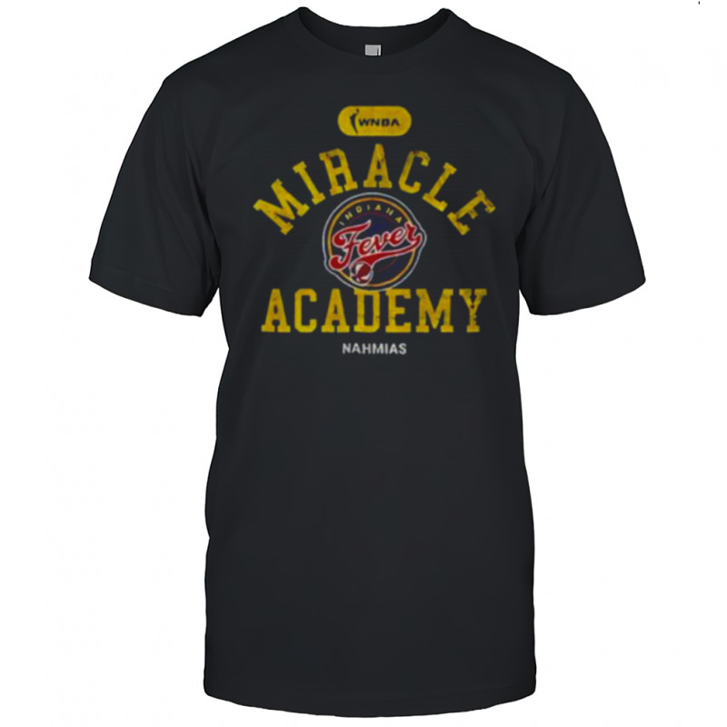 Caitlin Clark wearing Indiana Fever Miracle Academy WNBA Basketball shirt