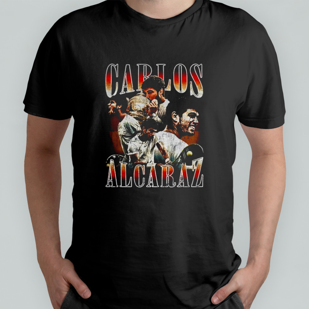 Carlos Alcaraz tennis Spain graphic vintage shirt