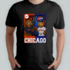 Chicago Bears and Chicago Cubs mascot play card shirt