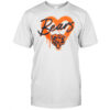 Chicago Bears Football Spray Heart T-Shirt