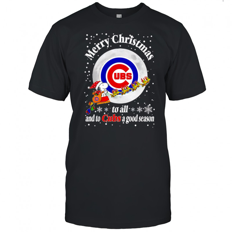 Chicago Cubs Merry Christmas To All And To Cubs A Good Season Baseball shirt
