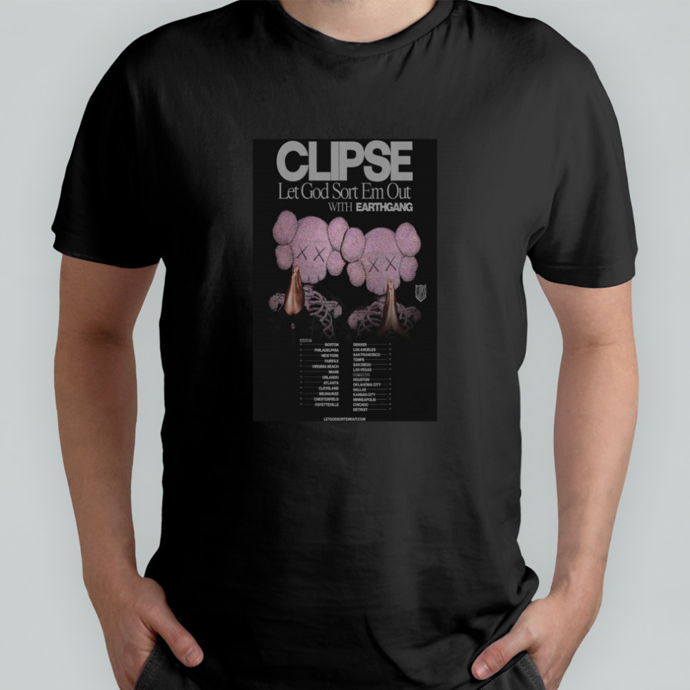 Clipse Tour August + September 2025 Poster T-Shirt