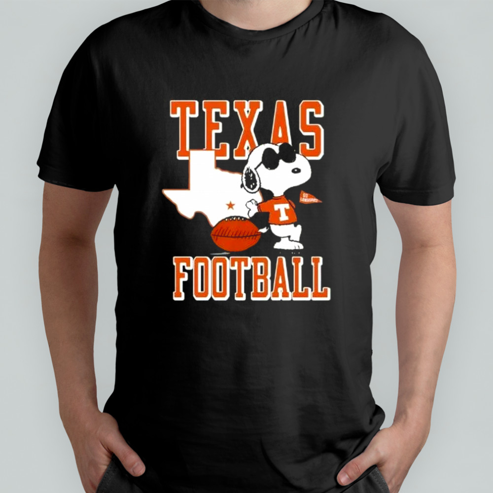 Cool Snoopy Football Texas Map shirt