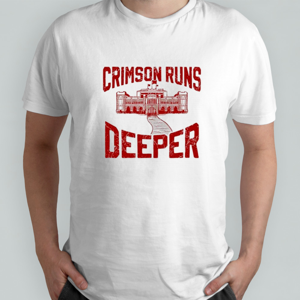 Crimson Runs Deeper Oklahoma Sooners football shirt