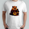 Cute Beaver with Halloween Jack-o-Lantern shirt