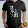 Dancing skeleton fuck Trump Halloween shirt